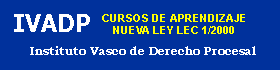 INSTITUTO VASCO DE DERECHO PROCESAL